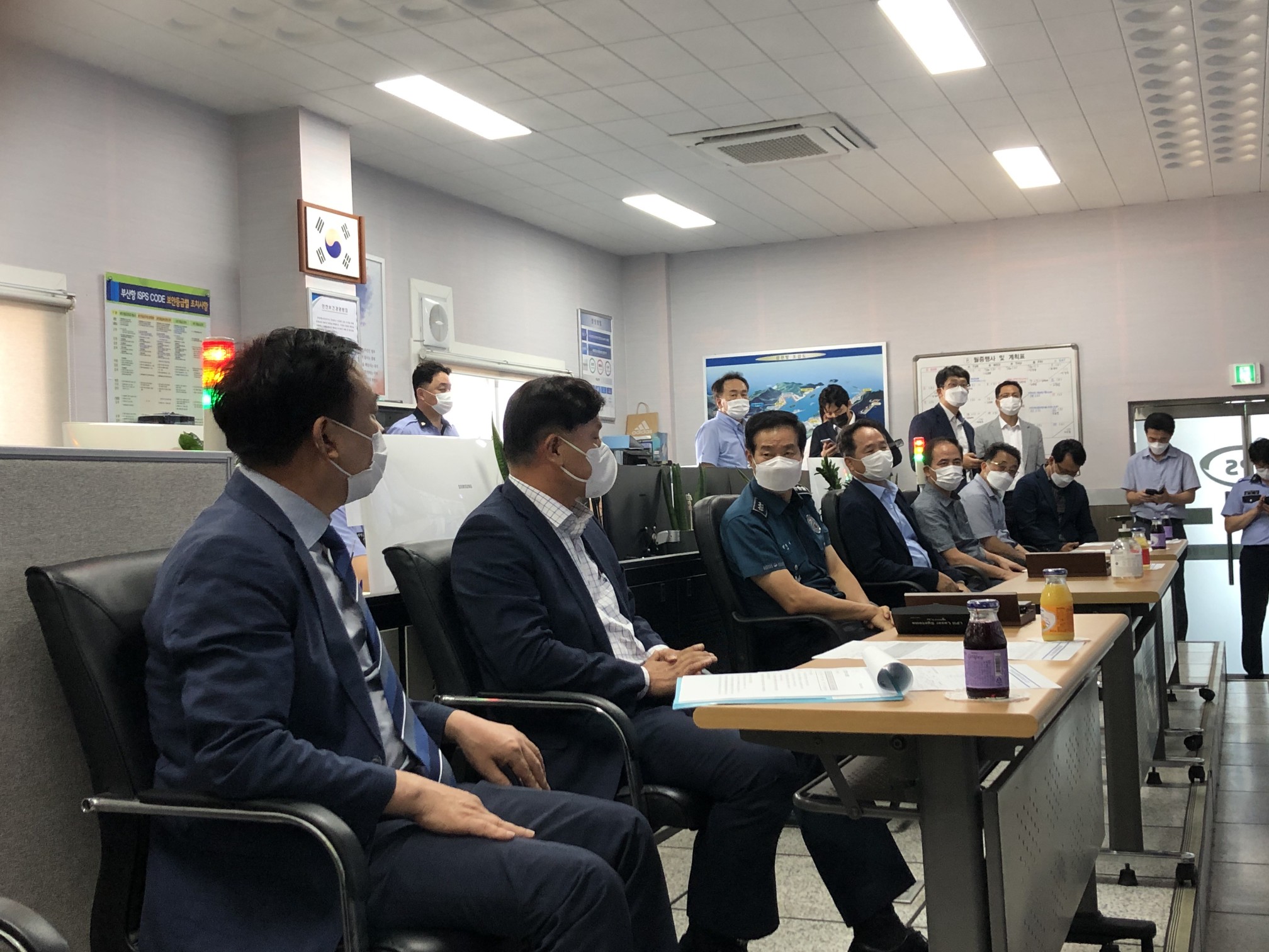 부산지방경찰청장 8월 14일 감천 상황실 방문1