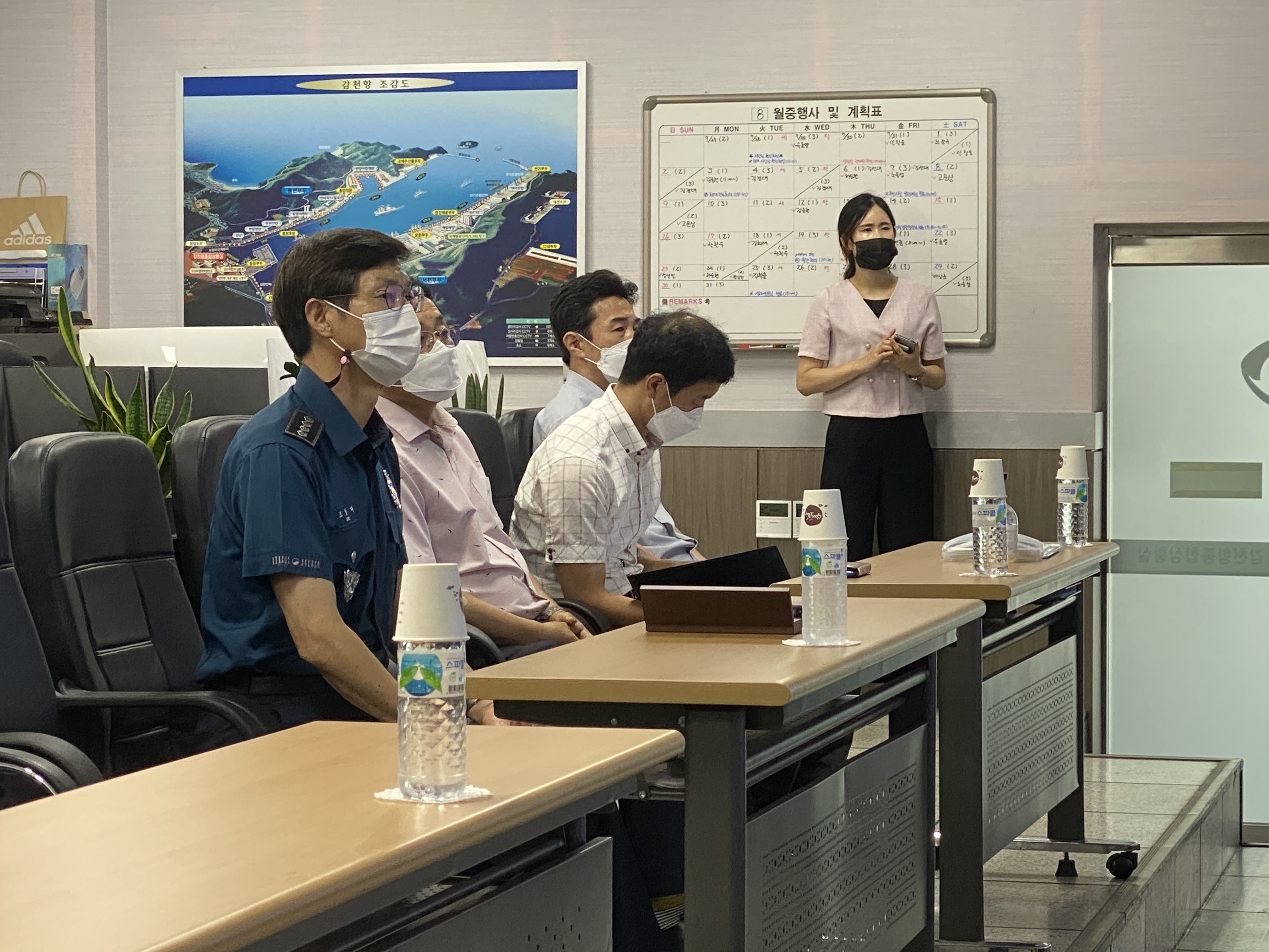 부산사하경찰서장 8월25일 감천상황실 방문1